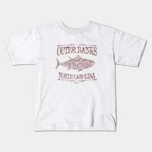 Outer Banks, NC, Bluefin Tuna Kids T-Shirt